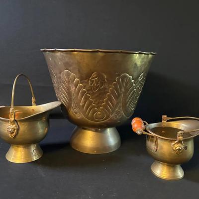 Brass Planter & Scuttles