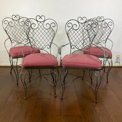 Wrought Iron Swirl Chairs