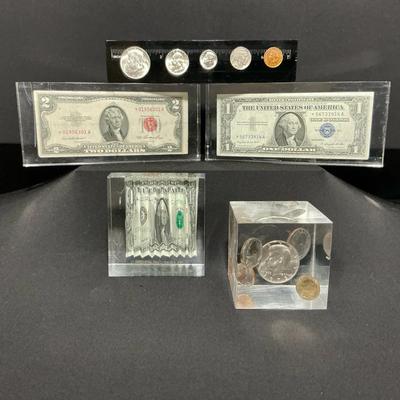 Money Resin Paperweights  