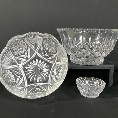 Assorted Crystal Bowls