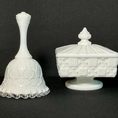 Fenton & Westmorland Milk Glass 