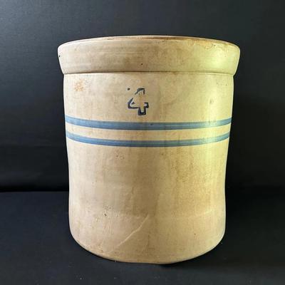 No. 4 Pottery Crock