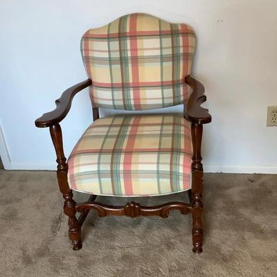Vintage Plaid Armchair
