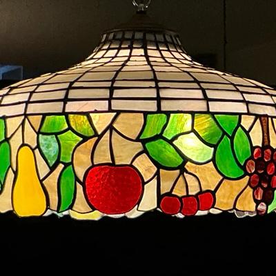 Polycarbonate Light Fixture Made To Look Like Stained Glass  
