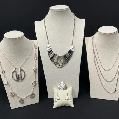 Silver Toe, Necklaces, Earrings And Pendant 