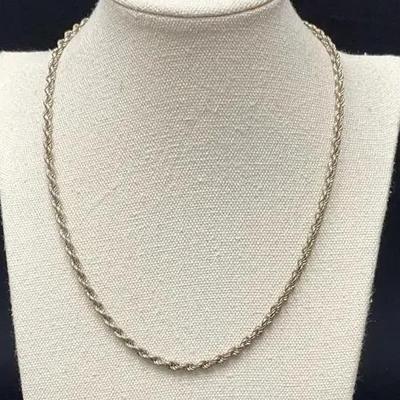 Vintage Sterling Silver Necklace 