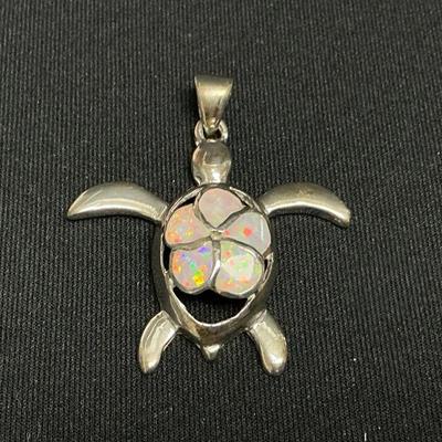 Sterling Silver Turtle Pendant