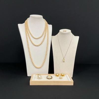 Faux Antiqued Pearls