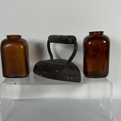 Vintage Cast Iron Sad Iron & More