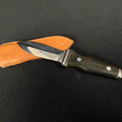 A.G. Russell Full Tang Knife With Leather Sheath