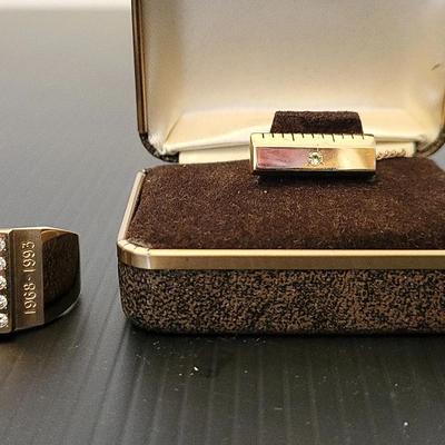 Men's 10K Gold Ring & Tie Pin (LR)