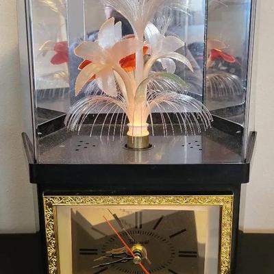 Vintage Telesonic Floral Fiber Optic Clock (BR1)