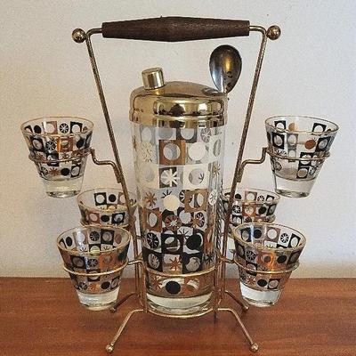 Mid-century Shaker & Glass Set (BR1)