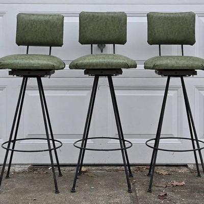 MCM Vinyl Bar Stools (LR)