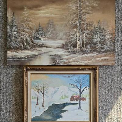 Pair of Original Landscapes (LR)