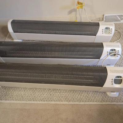 Three Honeywell HZ-319 Electric Baseboard Heaters