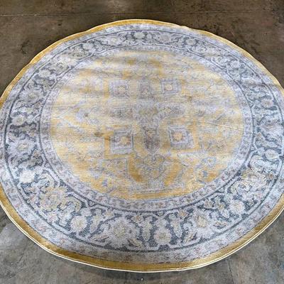 Unique Loom Havana Collection 98in Round Area Rug