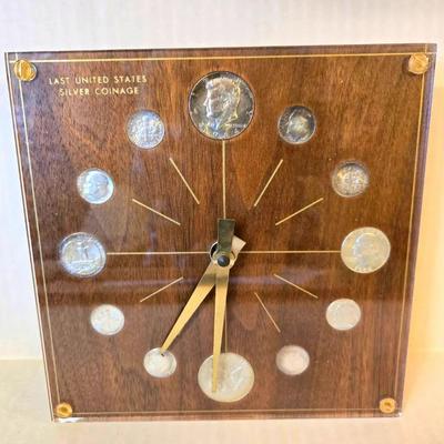 MCM Silver Coins Clock Numismatic 