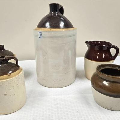 Antique Stoneware Crocks & Vintage Pottery