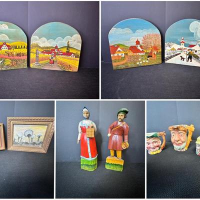 11pc Austrian Folk Art Lot