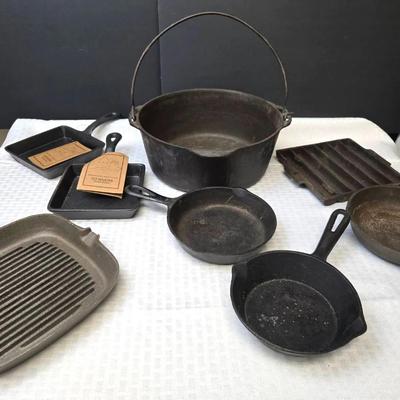 Cast Iron Pot & Pans Vintage & New W Tags