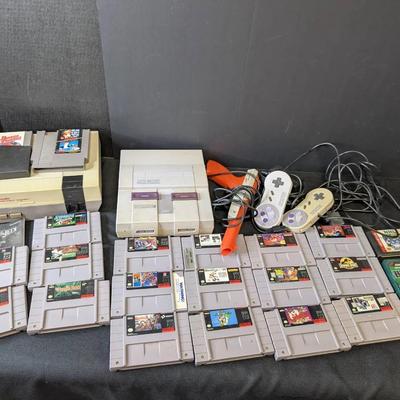 Vintage Nintendo NES & SNES Systems & Games