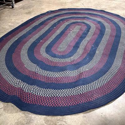 Large Braided Area Rug 133inX97in