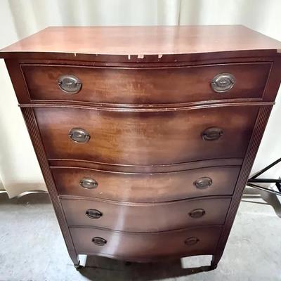  Vintage Kindel Mahogany Chest Of Drawers 