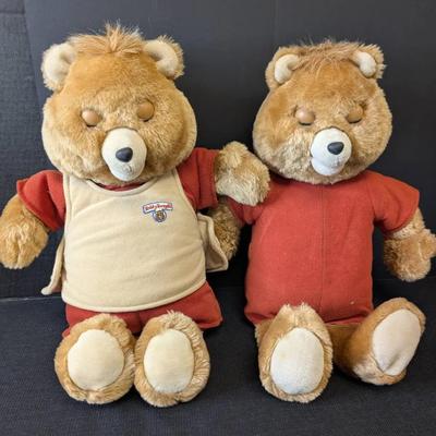Two Vintage 1985 Teddy Ruxpin Bears..