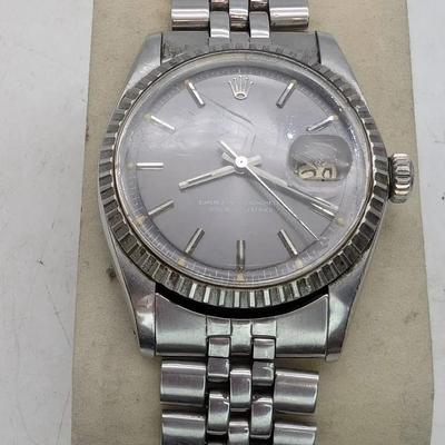 1974 Rolex Datejust 1603 Stainless Steel Watch...Working