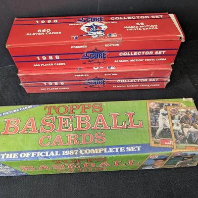 1987 & 1988 Baseball Card Sets