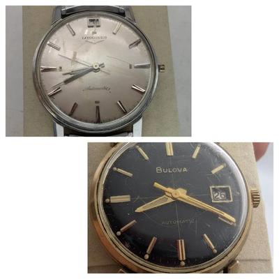Vintage Longines & Bulova Automatic Watches