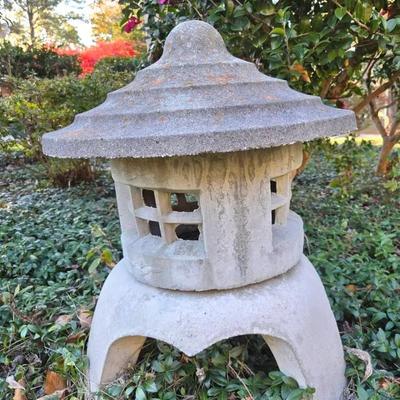 Concrete Pagoda Garden Decor 