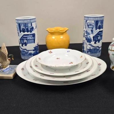 Rosenthal & Chinioserie China, Ginger Jars, Pottery