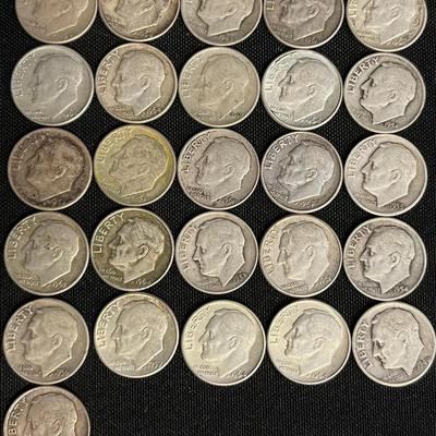 Assortment Of 1964 & Earlier Dimes #3