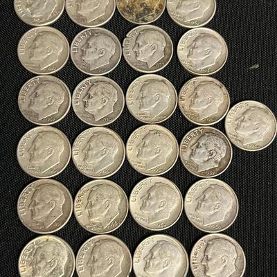 Assortment Of 1964 And Earlier Dimes #14 