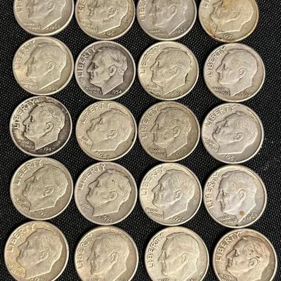 Assortment Of 1964 & Before Dimes #5 