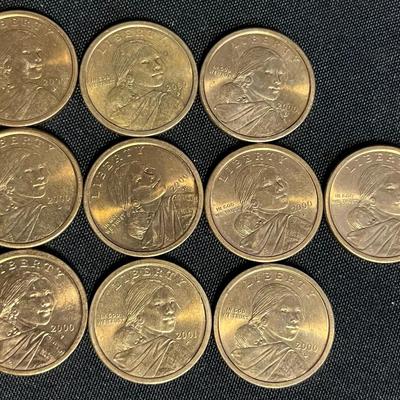 Sacagawea Golden Dollar Coins 