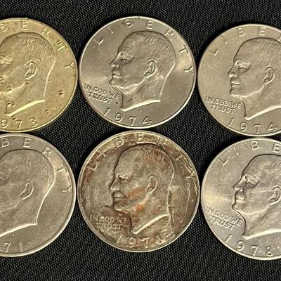 Assortment Of Eisenhower Dollars 