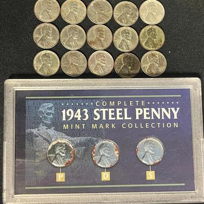 (18) Steel Wheat Pennies #2