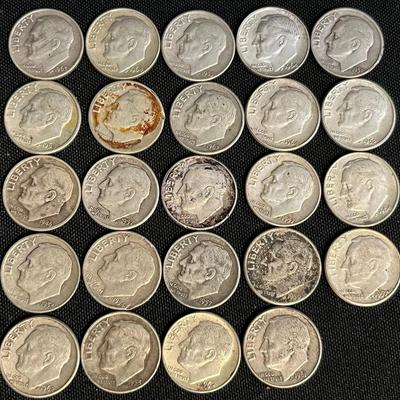 Assortment Of 1964 & Earlier Dimes #2