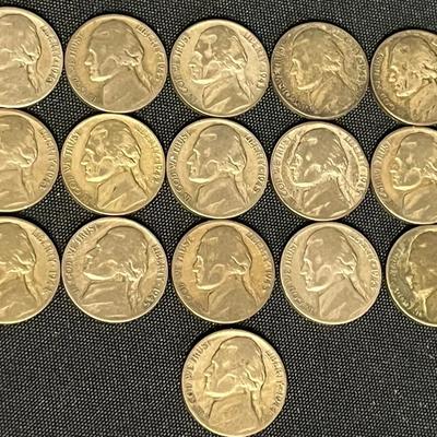 (16) Wartime Nickels 