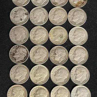 Assortment Of 1964 & Earlier Dimes #6