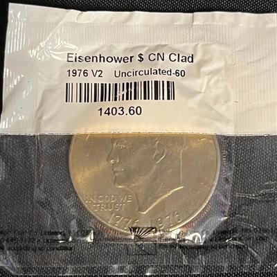 Uncirculated Eisenhower 1976 V2 (one dollar) 