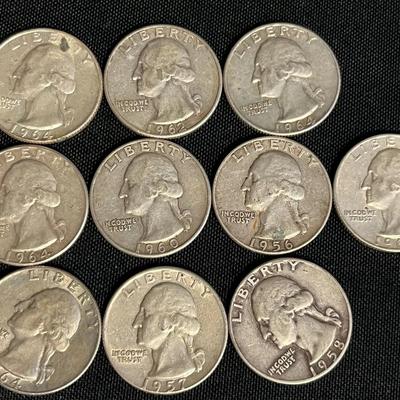 Assortment Of Pre-1964 Washington Quarters approx (2.003 Ozt) #5