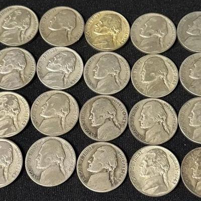 (20) Wartime Nickels- 1942 