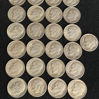 Assortment Of 1964 & Earlier Dimes #11