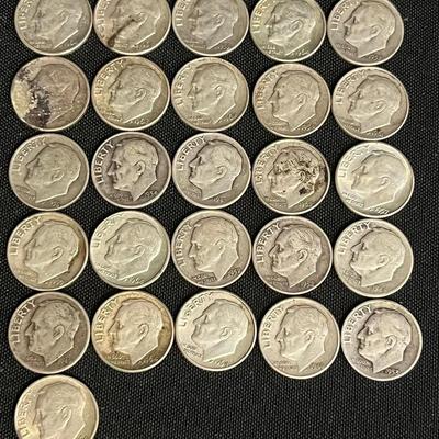 Assortment Of 1964 & Earlier Dimes 
