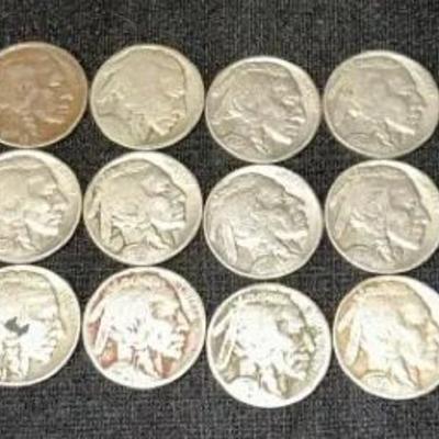 (30) Buffalo Nickels- 1924, 1930, 1934, 1935, 1937