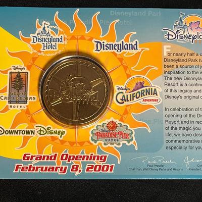 2001 Disneyland Resort Opening Medallion 